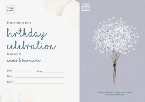 Edit an invitation card