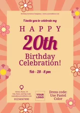 Edit a Birthday invitation