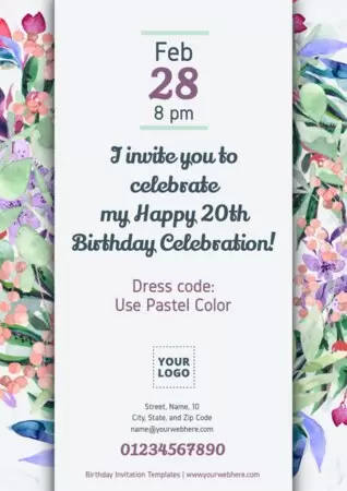 Edit a Birthday invitation