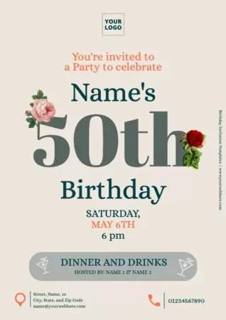 Edit a Birthday invitation