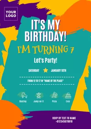 Edit a Birthday invitation