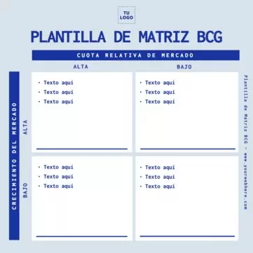 Edita una Matriz del BCG