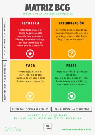 Edita una Matriz del BCG