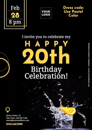 Edit a Birthday invitation