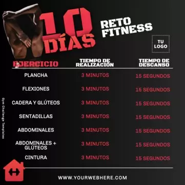 Edita un cartel de Fitness