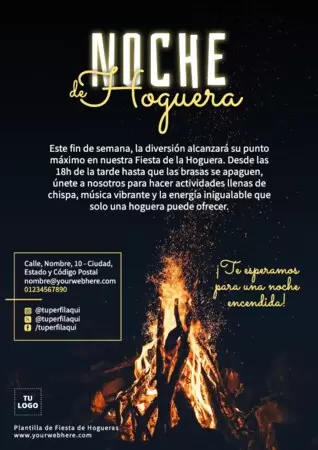 Edita un banner de Bonfire Fire