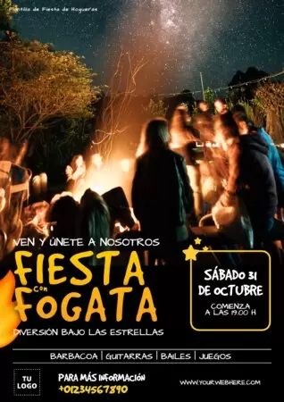 Edita un banner de Bonfire Fire