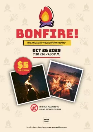 Edit a Bonfire invitation template