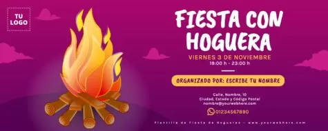 Edita un banner de Bonfire Fire