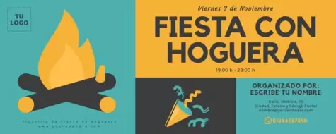 Edita un banner de Bonfire Fire