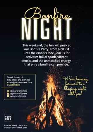 Edit a Bonfire invitation template