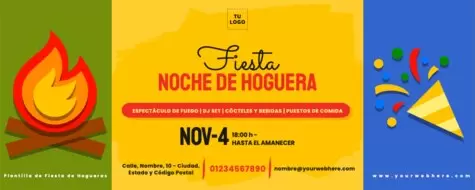 Edita un banner de Bonfire Fire