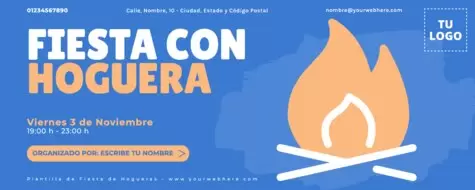 Edita un banner de Bonfire Fire