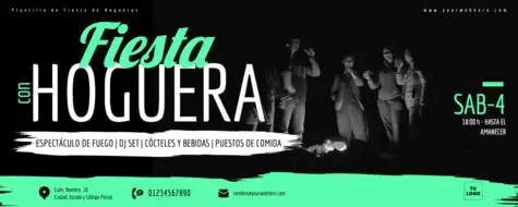 Edita un banner de Bonfire Fire