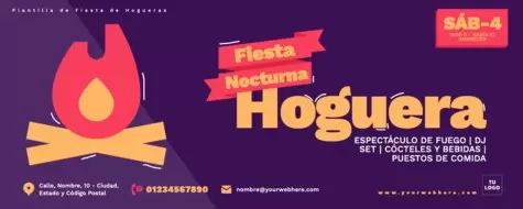 Edita un banner de Bonfire Fire