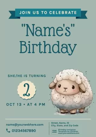 Edit a Birthday invitation