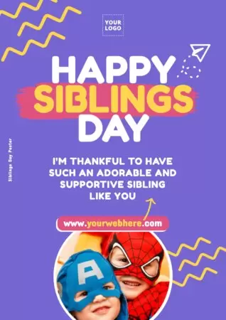 Edit a Siblings Day template