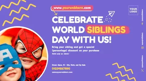 Edit a Siblings Day template