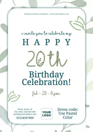 Edit a Birthday invitation