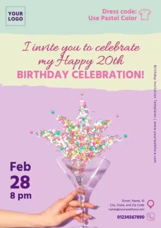 Edit a Birthday invitation