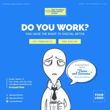 Edit a Screen Detox flyer