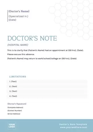 Edit a Doctor's Note