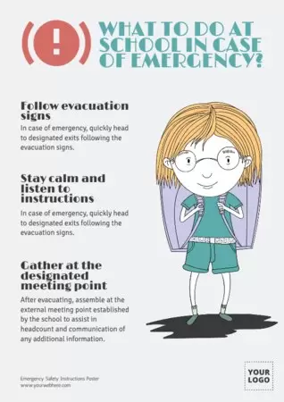 Edit an Emergency poster