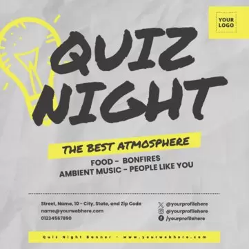 Edit a Quiz Night template