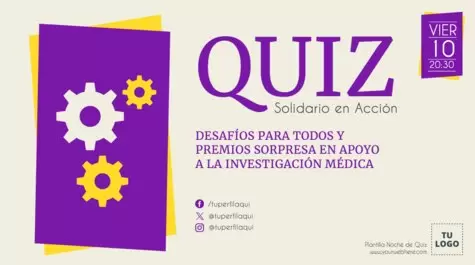 Edita un flyer de Quiz