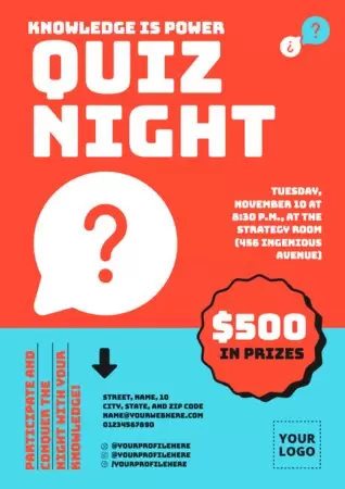 Edit a Quiz Night template