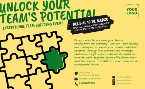 Edit a Team Building flyer