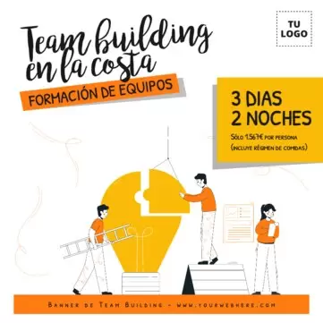 Edita un banner de Team Building