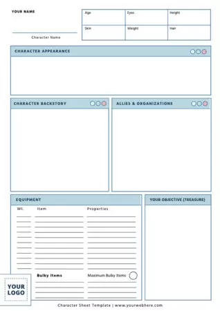 Edit a Character template