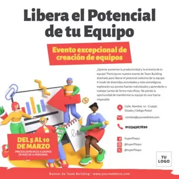 Edita un banner de Team Building