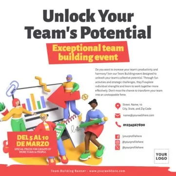 Edit a Team Building flyer