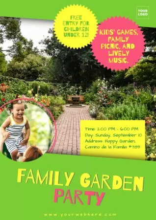 Edit a Garden Party flyer