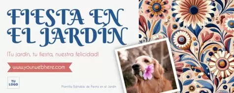 Edita un banner de Fiesta en el Jardín