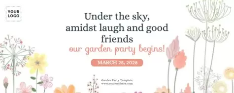 Edit a Garden Party flyer