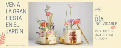 Edita un banner de Fiesta en el Jardín