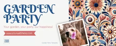 Edit a Garden Party flyer