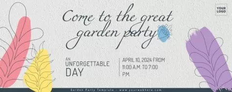 Edit a Garden Party flyer