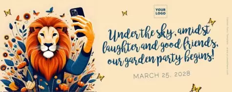 Edit a Garden Party flyer