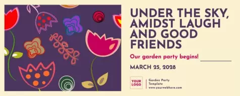 Edit a Garden Party flyer