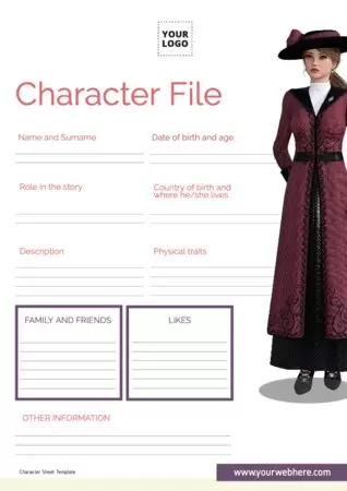 Edit a Character template