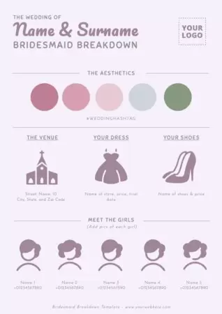 Edit Bridesmaid cards