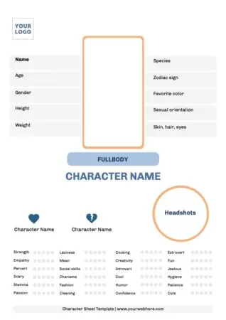 Edit a Character template