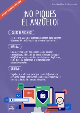 Edita un flyer de Ciberseguridad