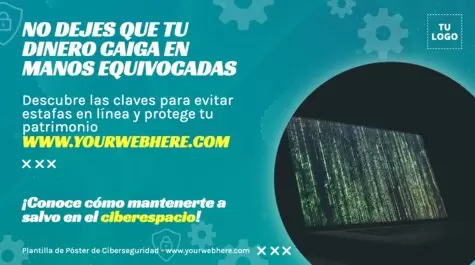 Edita un flyer de Ciberseguridad