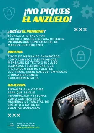 Edita un flyer de Ciberseguridad