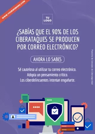 Edita un flyer de Ciberseguridad